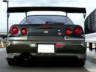 AS Style Carbon Fiber Rear Trunk GT Spoiler Wing For Nissan Skyline R34 GTR GTT • $2341.80