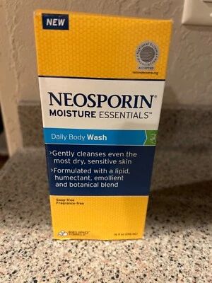 £37.01 • Buy Neosporin Moisture Essentials Daily Body Wash Soap & Fragrance Free 10 Oz New