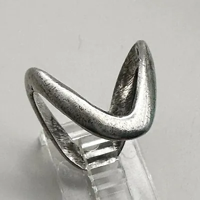 Sorcerer Magician’s Ring Size 6 US Sterling Silver 925 Wishbone Zigzag • $49.99