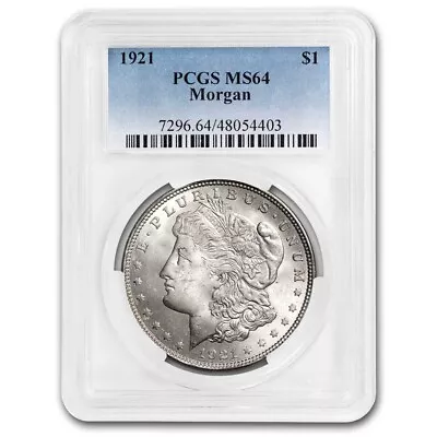 1921 Morgan Dollar MS-64 PCGS • $90.90