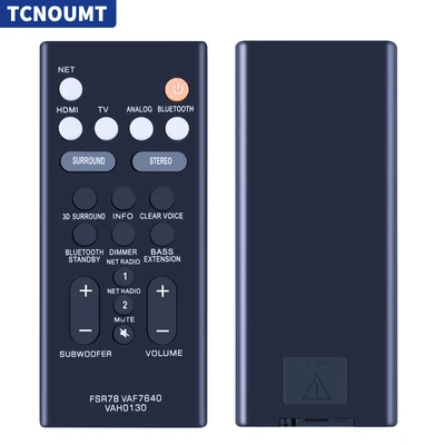 $16.49 • Buy New FSR78 VAF7640 For Yamaha Soundbar Speaker Replace Remote Control VAH0130