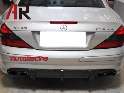 SL55 AMG Rear Bumper Carbon Fiber Add On Lip For R230 2003-2009 SL55AMG Only • $349.95