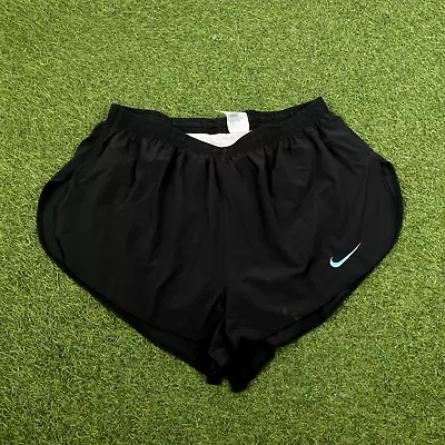 90s Nike Nylon Sprinter Shorts Vintage Retro XL Black • $3.48