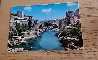 Vintage Postcard Mostar The Old Bridge  • $12.49