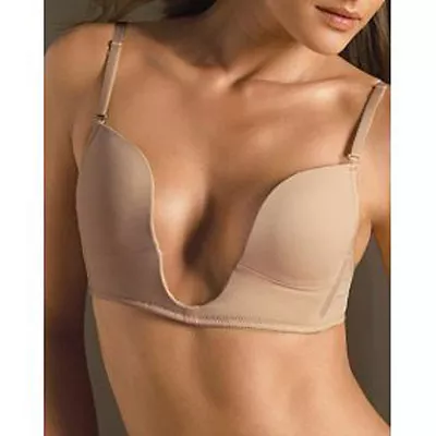 V Bras Multi Ways Sexy Ultra DEEP U PLUNGE Halter Bra 32 34 36 38 40 B C D 7018  • $12.99