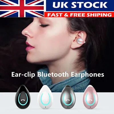 £6.92 • Buy Wireless Bluetooth Earbuds Ear Clip Bone Conduction Headphones Sport Headset HB