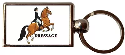 Dressage Event Horse Games Luxury Double Sided Oblong Metal Keyring And Gift Bag • £5.99