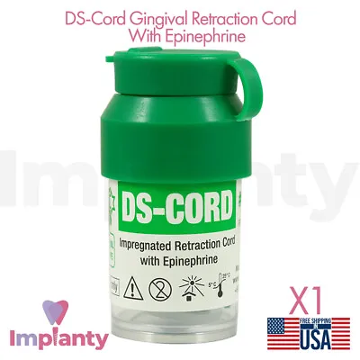 DSI DS-Cord Twist Gingival Retraction Cord With Epinephrine Green 285cm • $14.90