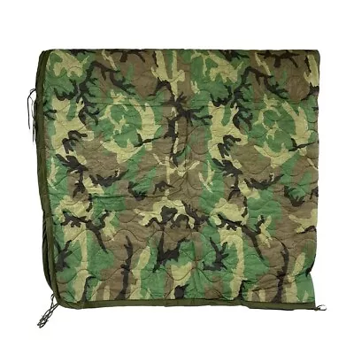 USGI Authentic Poncho Liner/Woobie Woodland Camo US MIL Issue New With Tag • $39.50