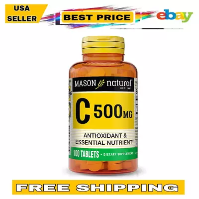 Vitamin C 500 Mg - Supports Healthy Immune System Antioxidant And Essential Nut • $12.58