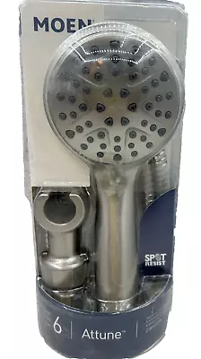 Moen 6-Mode Attune Hand Held Shower Head In Spot Resist Brushed Nickel 218H0SRN • $28.99