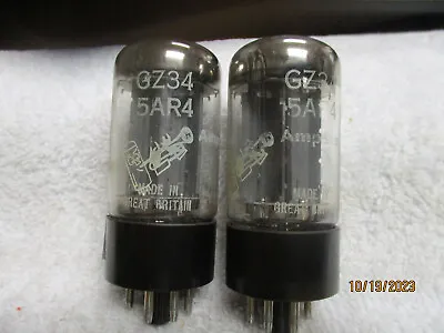 2 Amperex Mullard GZ34  Tested For Leak Or Quad  Or Western Electric Amplifier • $299.99