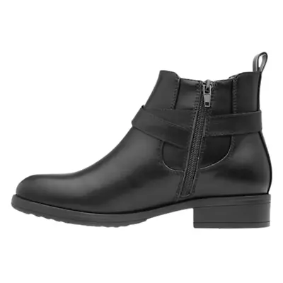 Womens Ladies Girls Black Zip Up Ankle Boots Casual School  Office Winter Size • £14.98