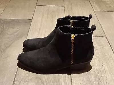 Candie’s Ankle Black Zip Booties Boots Size 8.5 Women • $5.49