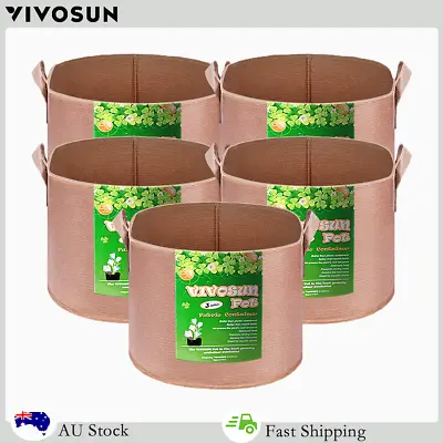 $23.74 • Buy VIVOSUN Fabric Plant Pots Grow Bags With Handles 3 5 7 10 Gallon Grow Container 