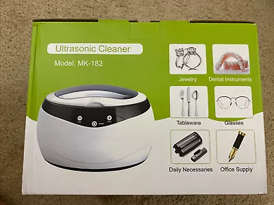 Ultrasonic Cleaner For Jewelry Dentures Retainers And More (MODEL: MK-182) • $24.99