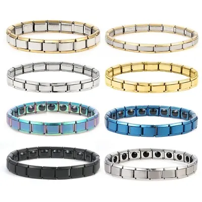 Italian Charm 18 LINK SHINY STARTER BASE BRACELET Fits Italian Modular Charms 1x • £2.49