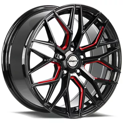 Shift H33 Spring 20x8.5 5x120 +35mm Black/Red Wheel Rim 20  Inch • $282.10