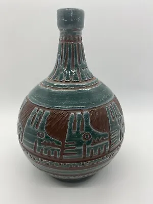 Small Native American?? Bud Vase/pottery Stoneware 6.5” Tall/ Glazed/vintage • £24.99