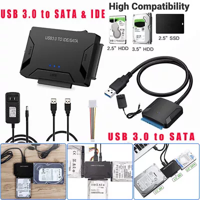 For Ultra Recovery Converter USB3.0 To SATA/IDE Hard-drive Disk Adapter Cables • $11.38