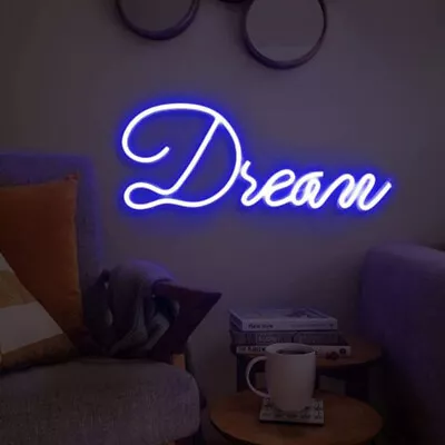 Custom  Dream  Neon Sign Blue Light LED Home Art Decor Bedroom Lamp Bar Party • $23.75