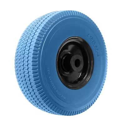 10  Wheel 4.10/3.50-4 Puncture Proof Steel Rim 20mm Axle Bore Sack Truck Barrow • £13.21