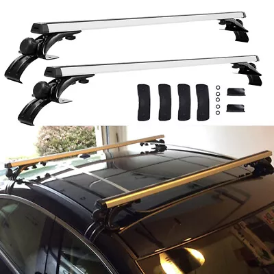 48  Roof Rack Cross Bar Aluminum Cargo Luggage Carrier For Volvo S40 S60 S90 • $159.69