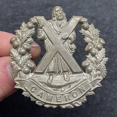 Genuine Cameron Highlanders Cap Badge • £10