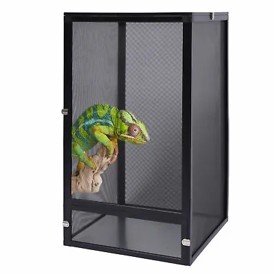 $85.50 • Buy Pet Tall Screen Cage Reptile Enclosure Box Tank For Chameleon 45 * 45 * 80cm