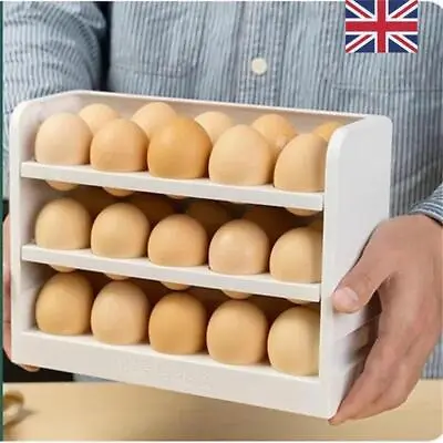 £7.12 • Buy 30 Egg Holder Boxes Tray Storage Box Eggs Refrigerator Container Plastic Case