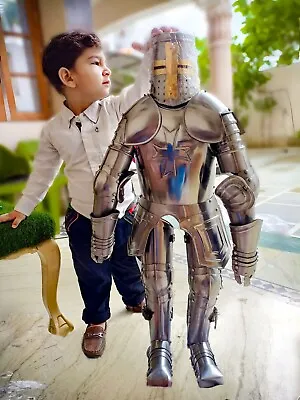 Medieval Knight Suit Of Armor Mini Armour Home Decor With Display Stand And Base • $301.50