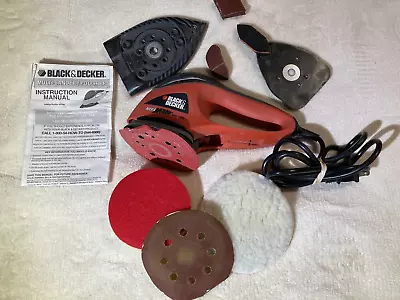 Black & Decker MEGA Mouse Sander/Polisher With Accessories Tested/Works Great • $18