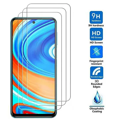 Tempered Glass For Xiaomi Redmi Note 11 10 9 Pro Max Mi 13T Screen Protector HD • $6.48