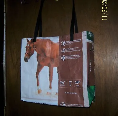 Horse On Brown Feedbags Totes Grocery • $13