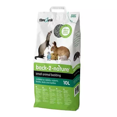 Back 2 Nature Small Animal Rabbit Hamster Bedding Litter 10L NEXT DAY DELIVERY • £11.99