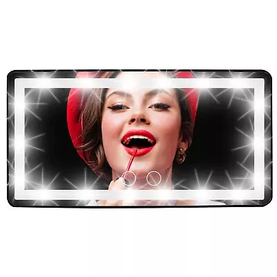 Eveco Car Visor Vanity Mirror - Rechargeable LED Light Makeup Mirror For All • $37.20