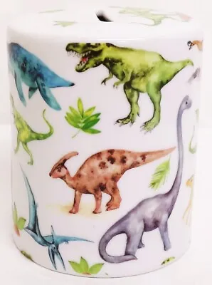 £9.90 • Buy Dinosaurs Money Box Porcelain Ceramic Kids Children Piggy Bank Hand Decorated UK