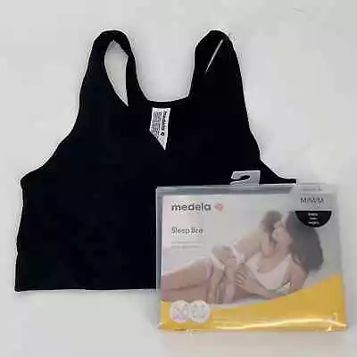 Medela Sleep Bra Black Size Medium Light Support For Nighttime Nursing NEW • $18.95