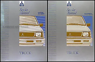 1996 Mitsubishi Truck Shop Manual 2 Volume Set Repair Service Books OEM • $136.95
