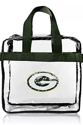 NFL Clear Tote Bag Green Bay Packers Football Message Stadium Bag Green&Gold NFL • $14.75