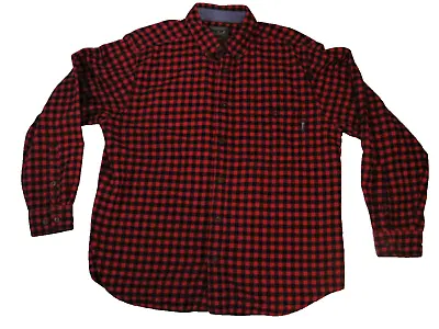 Woolrich Mens Flannel Red And Black Cozy Warm Classic Lumberjack Size Large • $16.99