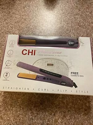 CHI Moonstone 1  Ceramic Hairstyling Iron Free Cosmetic Bag • $49.99