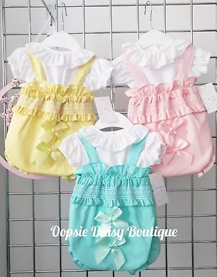 £22 • Buy Girls Ribbon Romper & Blouse Sets