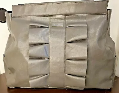 EUC - MICHE - Prima Bag Shell -  Donna  Gray Faux Leather • $12.95