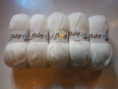 Woolcraft Babycare DK Range Baby Acrylic Knitting Yarn 5x100g PACKS OF 5 • £12.39