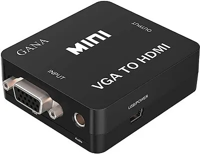 VGA To HDMI GANA 1080P Full HD Mini VGA To HDMI Audio Video Converter Adapter  • $15.99