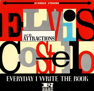 ELVIS COSTELLO Every Day I Write The Book 12  UK VINYL SINGLE NEW WAVE POP • $12.99