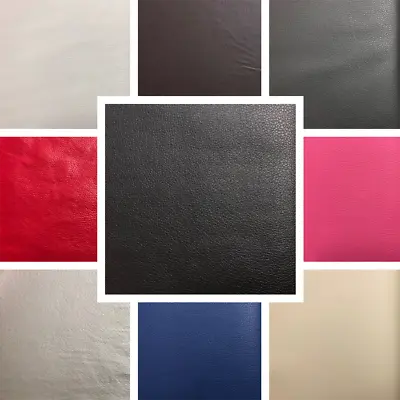 PVC Faux Leather Vinyl Fabric Upholstery Material High Quality Craft FR BS7177 • £0.99