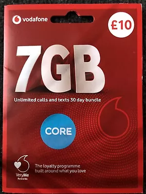 0  77  78  796  786        Vodafone Mobile Gold Number Pay As You Go Sim • £19.99