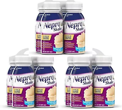 Nepro Carb Steady Nutrition Drink Vanilla Twelve Pack 12 8 Oz Bottles • $54.99
